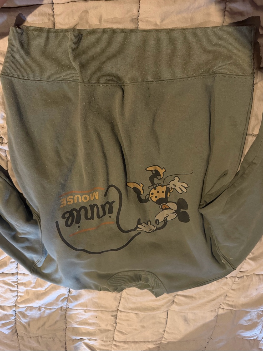Disney Olive Green Minnie Mouse Sweatshirt